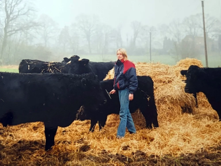 Marit Hacke mit Ihren Welsh Black Marit Hacke mit Ihren Welsh Black
